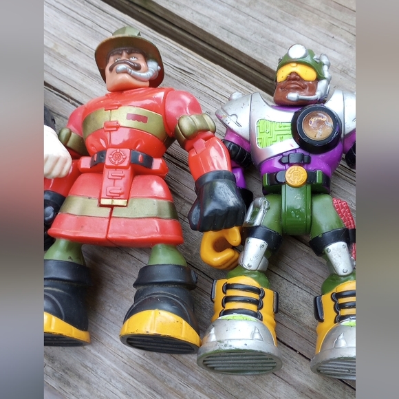 Set of Vtg Rescue Heroes-Chunky Construction Figure - Picture 3 of 6